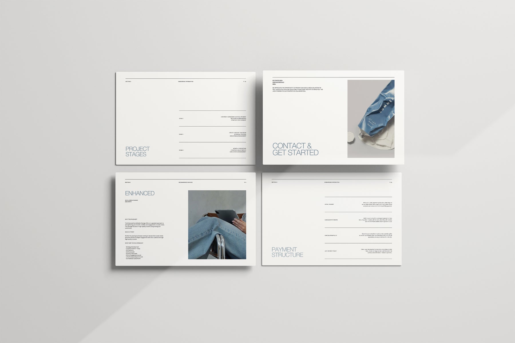 social media proposal template for smm social media marketing managers - customise in canva