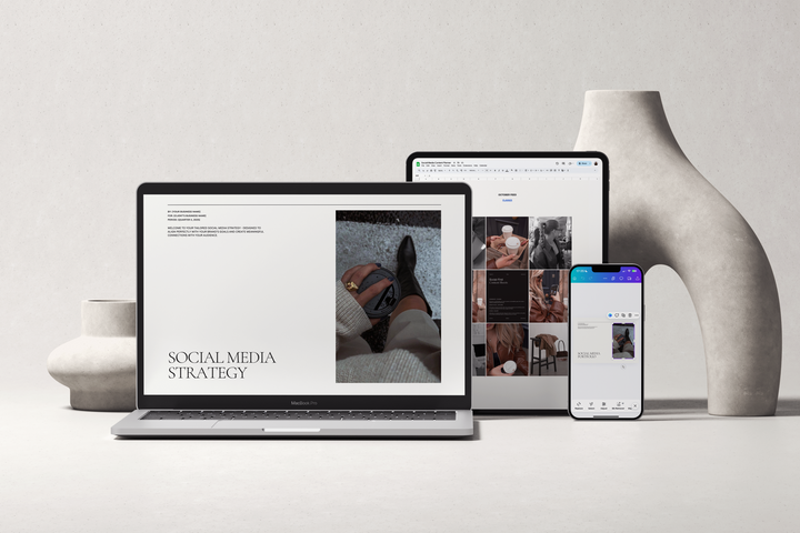 Social Media Canva Templates and Google Sheets Content Calendar Planner for Social Media Managers