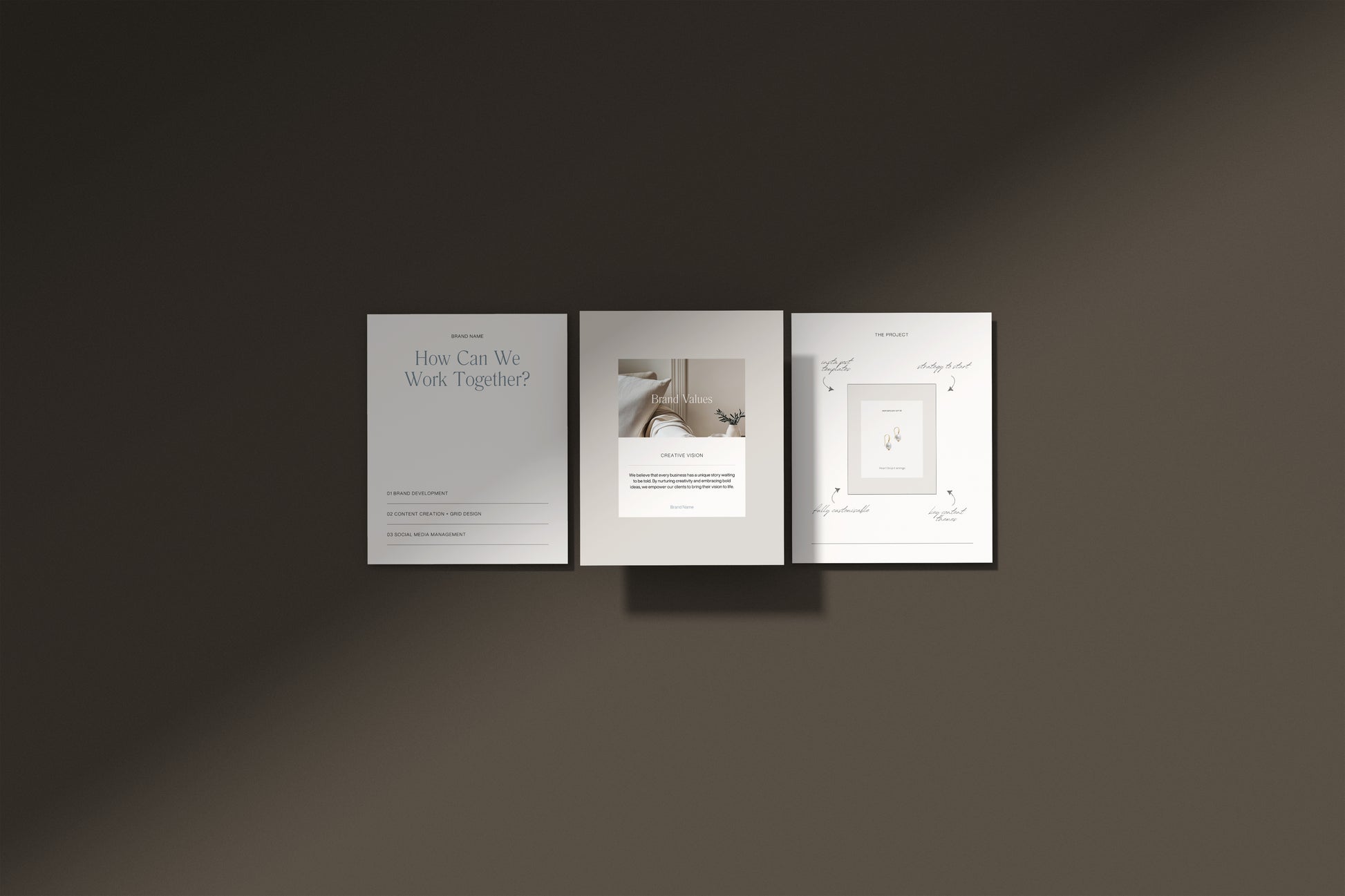 Instagram post templates portrait format, for social media managers freelancers. Carousel templates editable Canva.