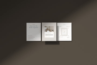 Instagram post templates portrait format, for social media managers freelancers. Carousel templates editable Canva.