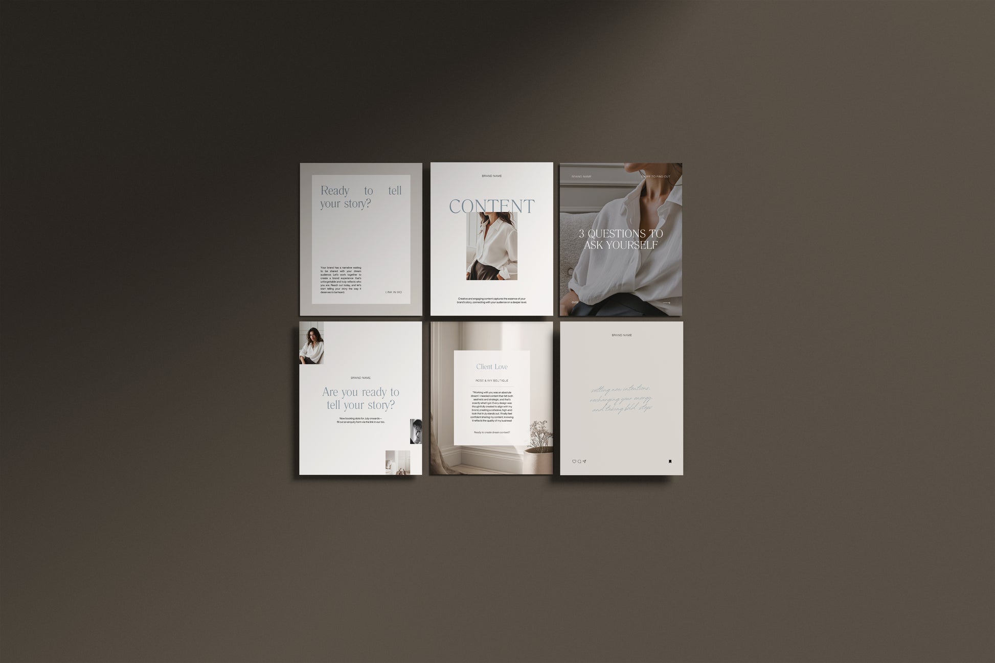 Instagram post templates portrait format, for social media managers freelancers. Carousel templates editable Canva.