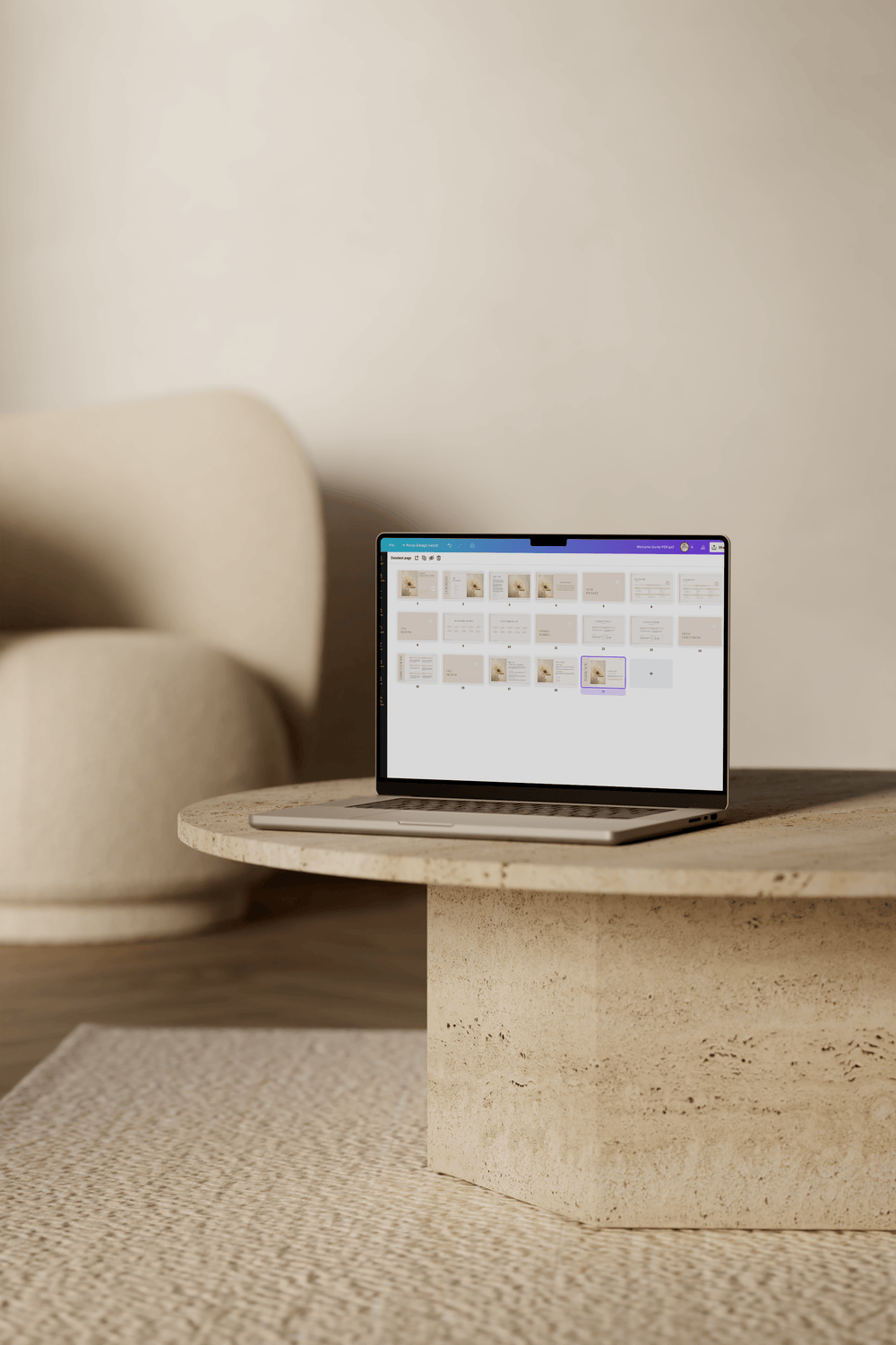 Client Welcome Guide Template in Canva by Sunday Lane Studio - Branding Design Templates Guidelines and more for Brand Graphic & Website Designers - Twenty Two