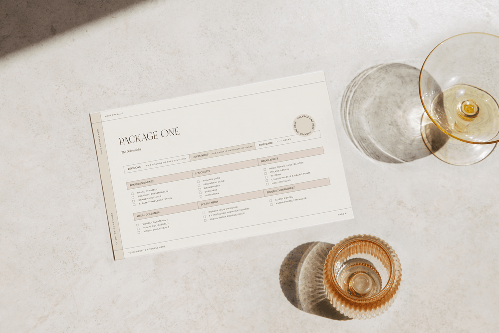 Client Welcome Guide Template in Canva by Sunday Lane Studio - Branding Design Templates Guidelines and more for Brand Graphic & Website Designers - Twenty Two