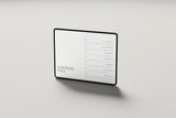 social media new client questionnaire template for smm social media marketing managers - customise in canva  