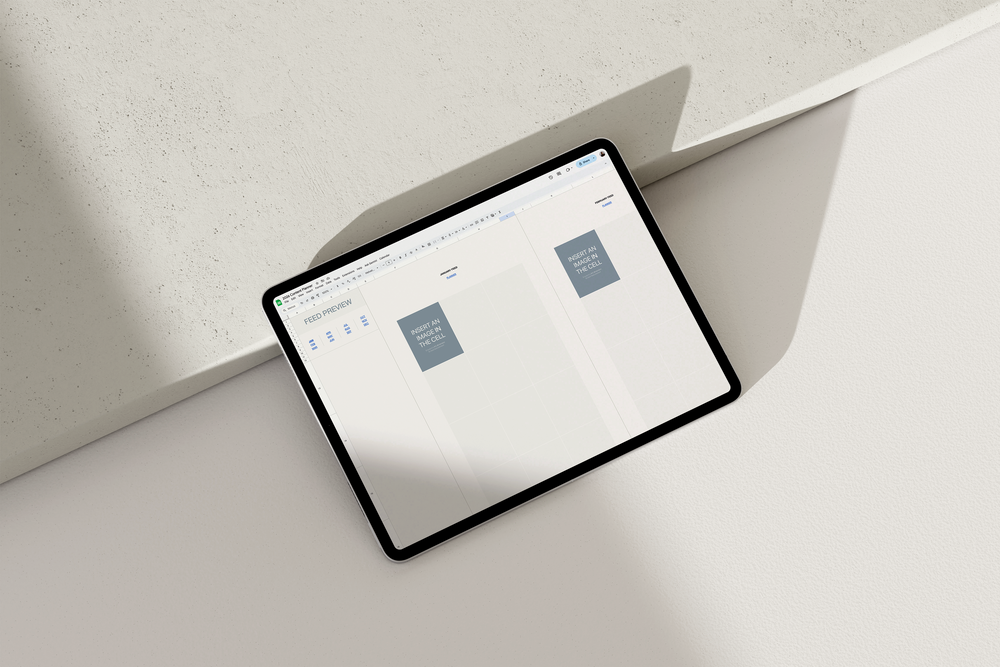 Best Social Media Content Planner 2026 — Google Sheets template for social media marketing, Instagram posts, content calendars, strategy planning, feed previews, and analytics.