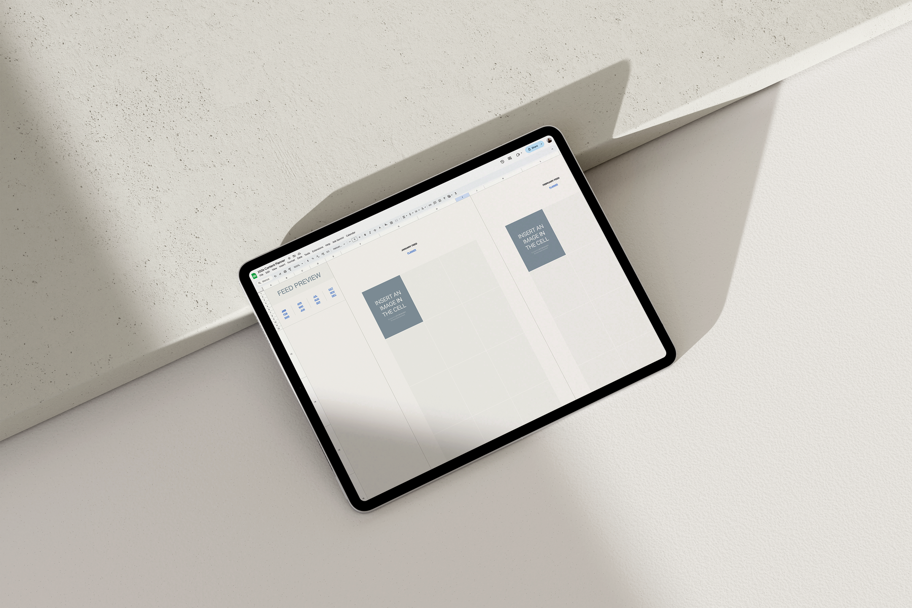 Best Social Media Content Planner 2026 — Google Sheets template for social media marketing, Instagram posts, content calendars, strategy planning, feed previews, and analytics.