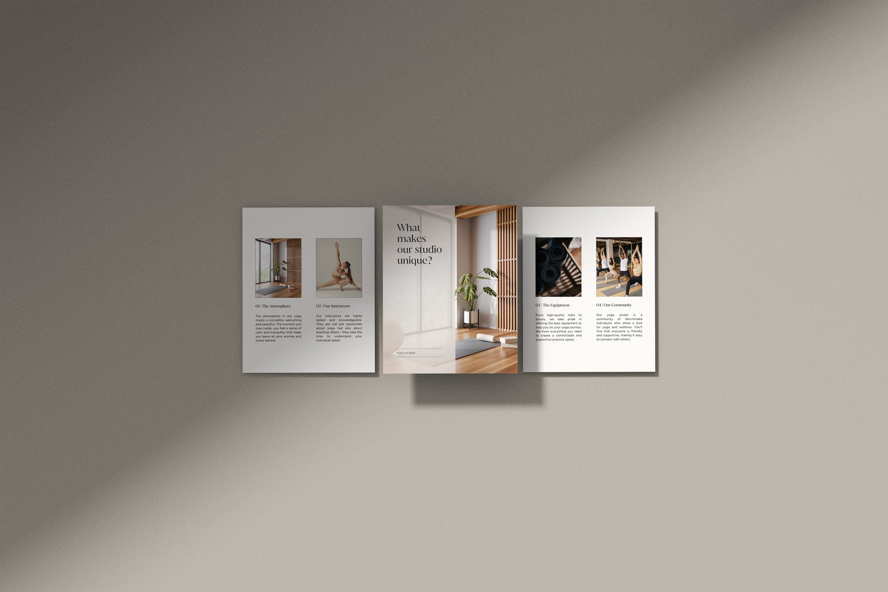 Instagram post templates in square and portrait dimension for yoga instructors pilates studios or wellness coaches