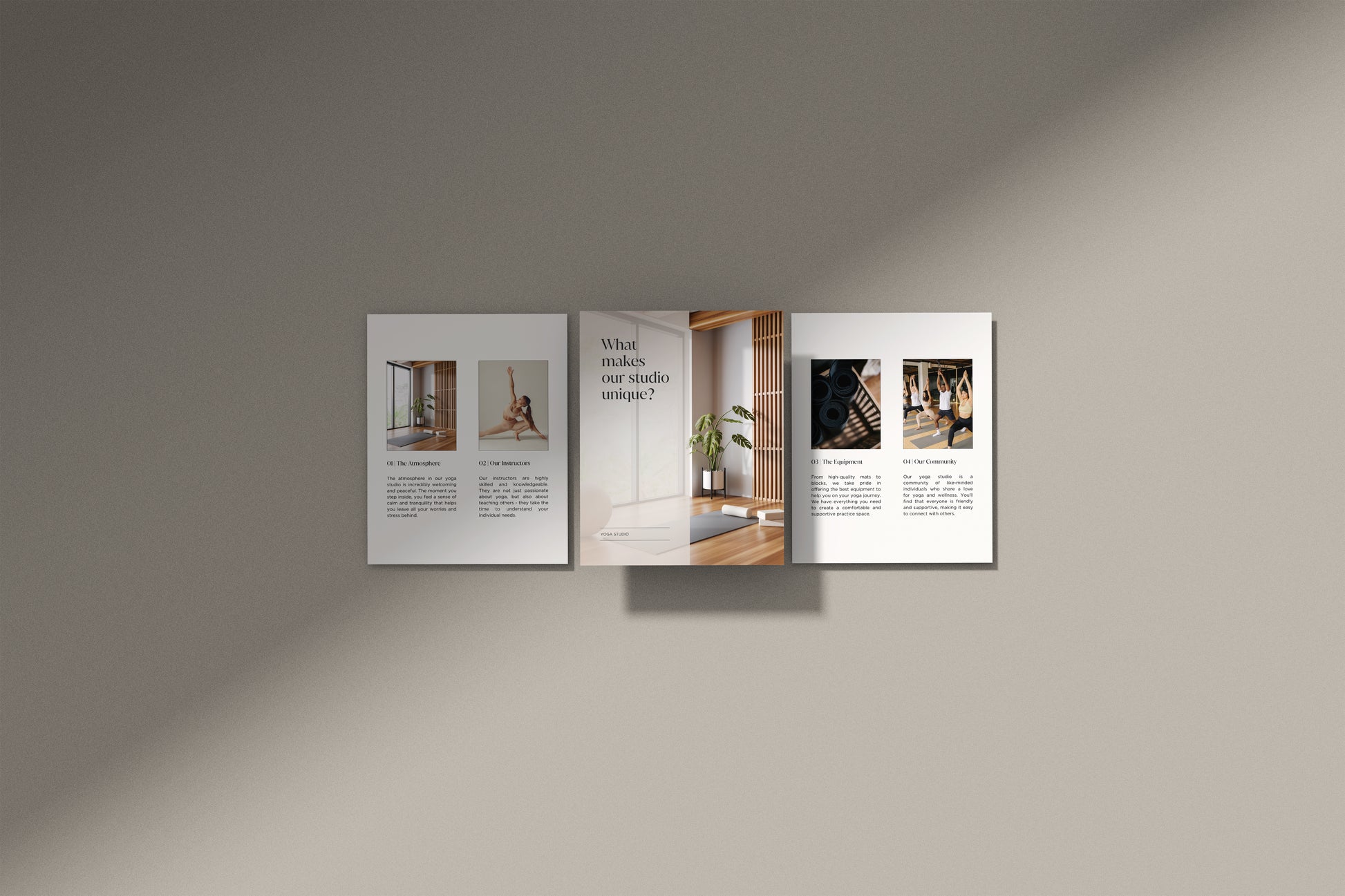 Instagram post templates in square and portrait dimension for yoga instructors pilates studios or wellness coaches